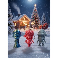 Chibi Holiday Squad 3D Printed Christmas Keychains (8CM Height)