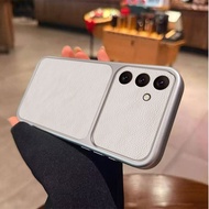 For Samsung Galaxy A34 5G Case Soft TPU PU Leather Solid Color Back Cover Phone Casing For Samsung A