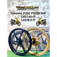 TAKASAGO YAMAHA Y125Z Y125ZR PNP EXCEL ASIA Sport Rim 1.6 1.6-17 &amp; 1.6 1.85-17 Complete Sets BLACK AND GOLD