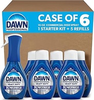 Dawn Professional Heavy Duty Powerwash, Commercial Dish Spray, 16 Fl oz, 6 Pack, 1 Starter Kit + 5 R