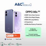 OPPO A6x 5G 8(4+4GB) + 128GB | 6500mAh Battery | NFC | 50MP Camera |120Hz Display | IP64 Rating