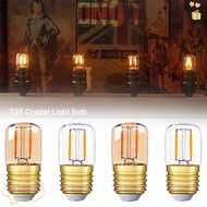 PREVALENT T28 Crystal Light Bulb, Warm White E26 E27 LED Light Bulb, Home Chandelier 2200K Candle In