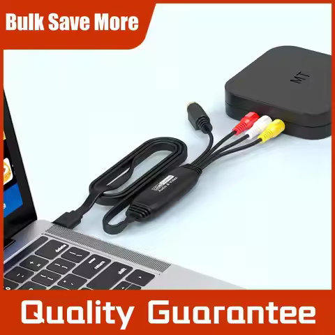 USB Video Capture Card VHS VCR TV DVD Audio Capture Adapter Card USB To AV Video Capture Adapter for