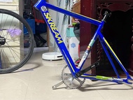 藍色 SKREAM 死飛單車車架