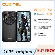 Oukitel WP200 Pro 5G Modular Rugged Smartphone Detachable Earphone-SmartWatch 72GB+1TB MTK8200 108MP
