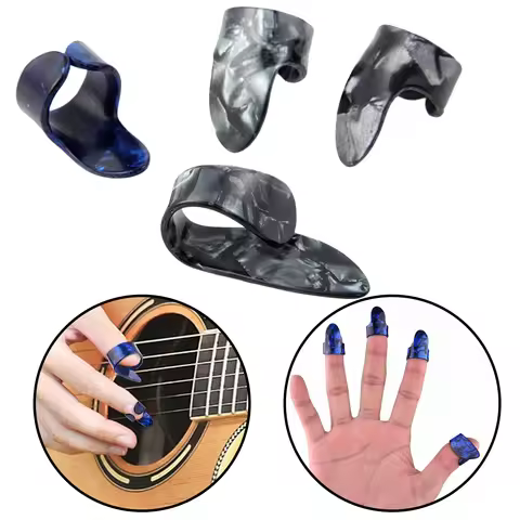 4pcs Thumb Finger Picks Guitar Thumb Finger Picks Mandolin Banjo Thumb Finger Picks for Banjo or Uku