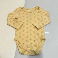 九成新 Lativ 90 迪士尼小熊維尼長袖包屁衣 男寶寶女寶寶嬰兒童裝
