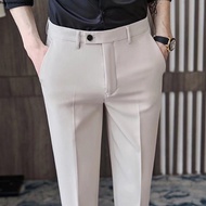 Junqun Pants For Men Summer high-end gurkha pants seluar slack lelaki Drapey feeling korea pant VP06