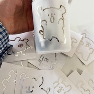 OHAYA | Maltese Line Puppy Metal Sticker Waterproof Large Sticker Water Cup Mobile Phone Handbook De