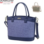 Arrow Ladies Synthetic Leather Multi Compartment Handbag with Structured Base