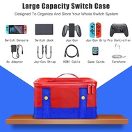 For Nintendo Switch Carrying Case Travel All Protective Soft Lining Messenger Bag for Switch Console Pro Controller Accessories