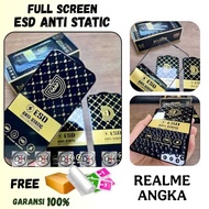 LAYAR Tempered glass FULL glass clear tempered glass anti static REALME UI 2 3 3I 5 5I 5S 6 6I 7 7i 