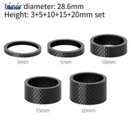 【Anna】Bike Carbon Fiber Headset Spacers Inner Diameter Tightly Folding Bikes