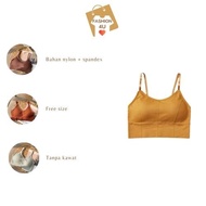 4U Fashion Sport Bra Olahraga Pakaian Dalam Wanita Tanpa Kawat Sport Yoga Gym Lari Wanita BR496