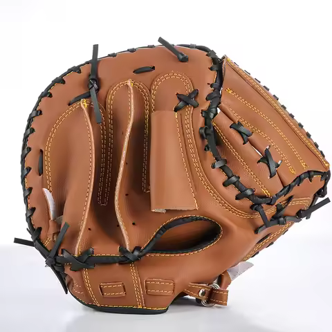 Baseball Catcher Gloves, Professional Training PVC Thickened Adult Baseball Softball Gloves, Receivi