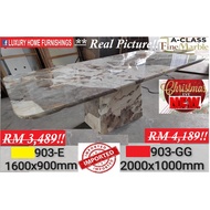 6.6ft x 3.3ft Rectangle MARBLE DINING TABLE, M -903 GG, * Also  AVAILABLE IN 5.3ft X 3ft Imported. R