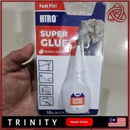 10g / Bottle Instant Fix Super Glue Permanent Glue Sealant Fix Permanent Elephant Gajah Gam Glue