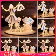 [MIC]☆Wooden Birthday Money Holder for Cash Gift 18th 30th 40th 50th 60th Birthday Party Money Holde