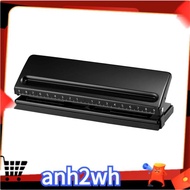 Adjustable 6-Hole Hole Punch Metal Hole Punch Binder Puncher 6 Hole Hole Punch for A4, A5, A6 Adjust