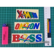 Pangkah Benetton (X-men/OnxOn/Boss) Sticker Cutting Designs Overlapping Reflective #pangkah #benetto