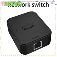 SHOUOUI  Switch Box Connector 2 in 1 Out 1 in 2 Out RJ45 CAT6 Ethernet