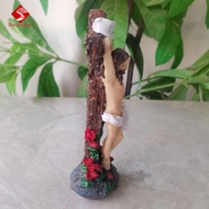 Sharprepublic Jesus Crucifix Crosses Figurine Jesus Cross Standing Cross Decoration Praying