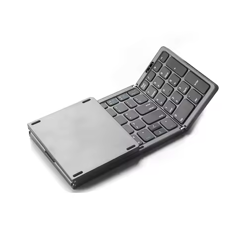 Beyour Folding Bluetooth Wireless Keyboard Foldable Numeric Keypad Number Pad for Windows Android io