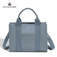 David Jones ปารีสผู้หญิง Tote กระเป๋าหนัง Pu กระเป๋าถือหญิงกระเป๋าสะพายไหล่ผู้หญิง