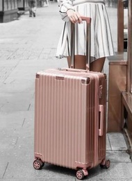 全城熱賣 - 復古行李箱26吋（玫瑰金-拉鏈款）#KHH