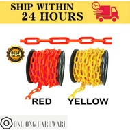 [6mm 8mm x 25 Meter] MARKSMAN PVC Safety Plastic Chain | PVC Rantai Plastik 6mm 8mm x 25Meter