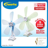 PowerPac Electric Mini Clip Fan with Silent motor (PPC603)