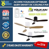 YOUKAIN by Acorn Optimum YJ-668H DC Smart Ceiling Fan  46" / 52" Hugger Flush Mount for Low Ceiling