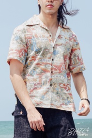 Simple&Raw - เสื้อเชิ้ต BH774 BlueHawaii Shirts Land of Aloha Collection