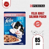 Felix Cat Food Wet Cat Food Pouch Adult Salmon in Jelly 85gr