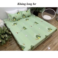 Bộ ga gối cho Đệm cao 20cm 15cm Cotton Poly Mềm Dai - Kích thước M6/M8/2M2 - 1 ga + 2 vỏ gối