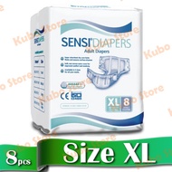 Sensi Diapers Adult Adhesive size XL Contains 8 PREMIUM Parents Adult Diapers