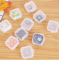 🇸🇬2 Sizes Transparent Mini Storage Box Medicine Pill Capsule Earning Jewelry Earplug Storage Fish Hook