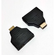 HDMi male to HDMi female Dual Adapter Converter Extension Connector Splitter Duo Audio Video Adapter