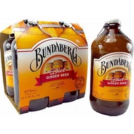 Bundaberg Ginger Beer Sparkling Drink (Non-Alcoholic Beverage From Australia) 4 x 375ml