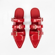 Loona Red Flats - Carbatina