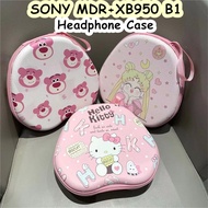 【Fast Shipment】For SONY MDR-XB950 B1 Headphone Case Creative Cartoons Headset Earpads Storage Bag Casing Box