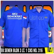 kemeja Demokrat baju Demokrat seragam Demokrat kemeja partai Demokrat baju partai Demokrat seragam p