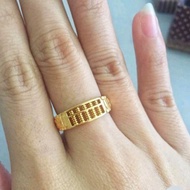 Gold Korea 24K Gold Plated Ring Sempoa / Abacus