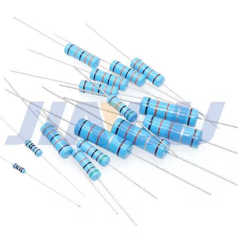 20pcs 2W 1% Metal Film Resistor 5.1R 5.6R 6.2R 6.8R 7.5R 8.2R 9.1R 10R 11R 12R 13R 15R 18R 20R 22R 2