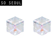 SO SEOUL Sequoia Swarovski® Crystal Pierced Stud Earrings