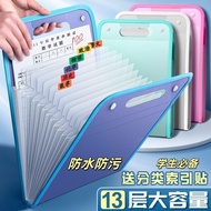 A ai2a Portable Vertical Folder Test Paper Storage Bag Test Paper Clip Paper Storage Classification 