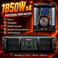 Professional amplifier, 3u four channel, 8 ohms, audio amplifier