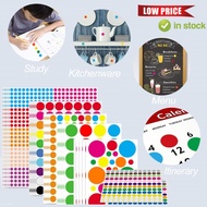 Round Circle Bulat Dot Self Adhesive Color Label Remark Code Gift Packaging Colour Sticker Assorted 