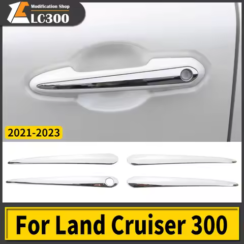 For 2022 2023 2024 Toyota Land Cruiser 300 Chrome Door Handle Bowl Lc300 j300 Exterior Modification 