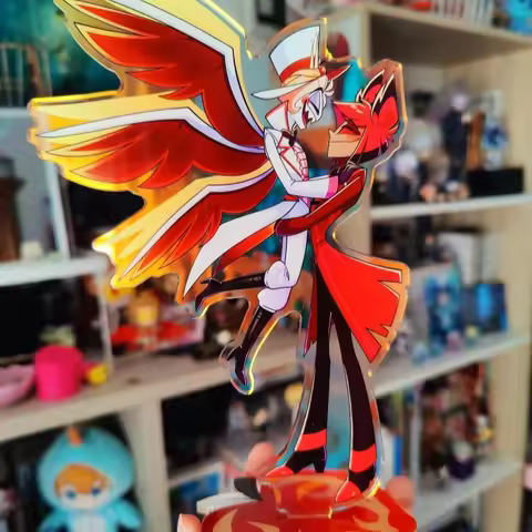 RadioApple Rainbow Standee Alastor and Lucifer Hazbin Hotel DIY collection good gifts for friends